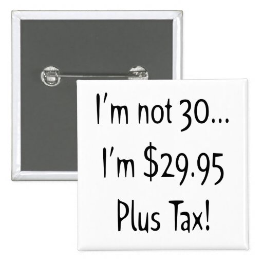 30th Birthday Button