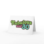 30th Birthday Card