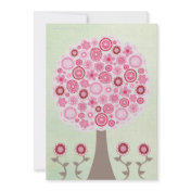 30th Birthday Designer Pink Tree Invitation