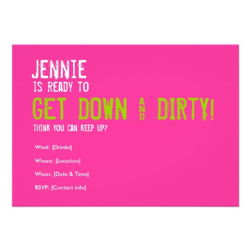 30th Birthday - Dirty 30 Invitation