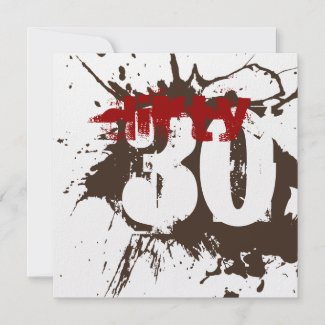 30th Birthday Party Ideas  on 30th Birthday   Dirty 30 Roast   Dirt Party Invite By Birthdayblast