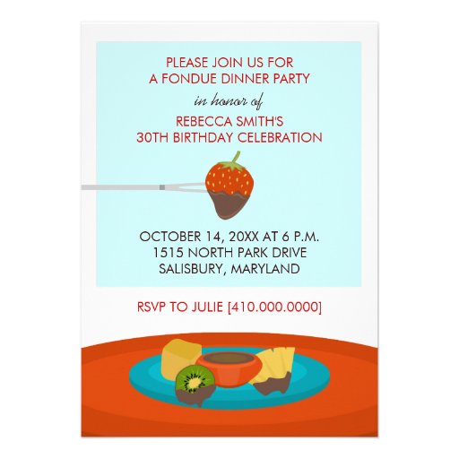 Example Of A Birthday Dinner Invite For A Teen 6