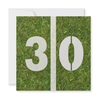 30th Birthday Football Party Invitation invitation
