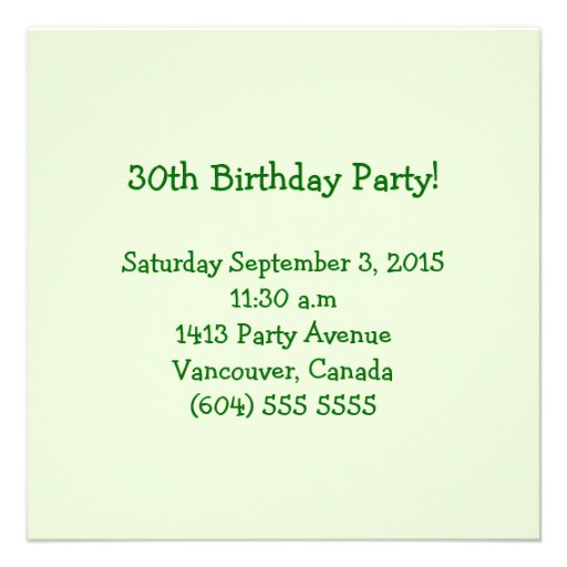30th Birthday Football Party Invitation