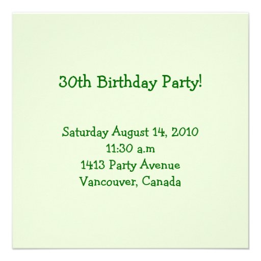 30th Birthday Football Party Invitation