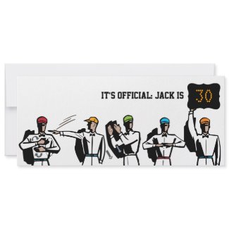 30th Birthday Football Party Invitation - Foul!