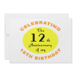 30th Birthday Gag Gift Personalized Announcements