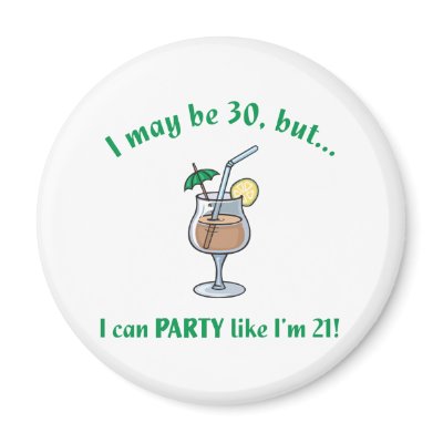 30th Birthday Gag Gift Refrigerator Magnets by birthdaygifts