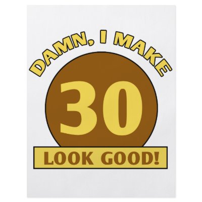 30th Birthday Gag Gifts Flyers by birthdaygifts