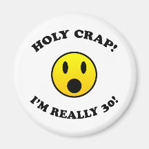 30th Birthday Gag Gifts Fridge Magnets