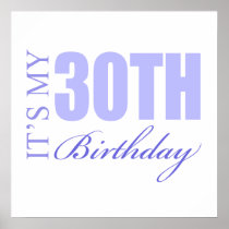 30th Birthday Gift Idea Poster