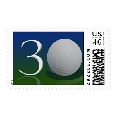 30th Birthday Golf Stamps by aslentz