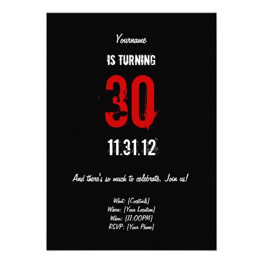 30th Birthday Invitation -Geezers & Old Folks