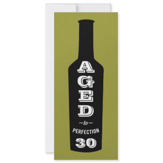 30th Birthday Invitations Wine Aged to Perfection