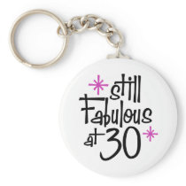 30th Birthday Keychain