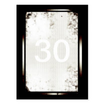 30th Birthday Minimalist Postcard postcards