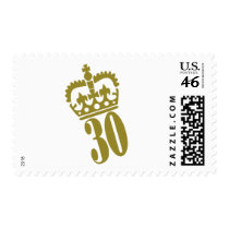 30th Birthday - Number – Thirty Stamps