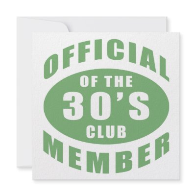30th Birthday Official Member Personalized Invite by birthdaygifts