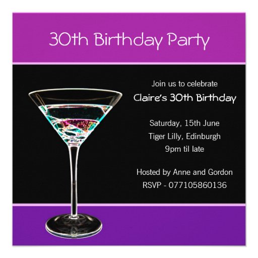 30th Birthday Party Invitation