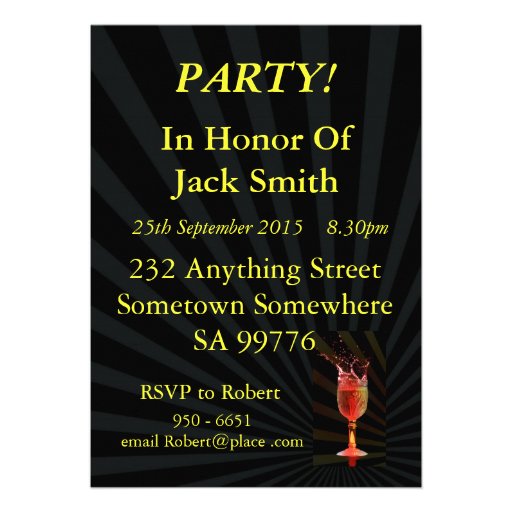 30th birthday party invitation