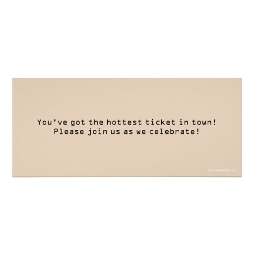 30th Birthday Party Invitation Sand Ticket