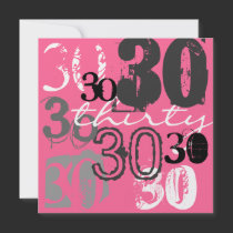 30th Birthday Party Invitations