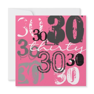 30th Birthday Party Invitations