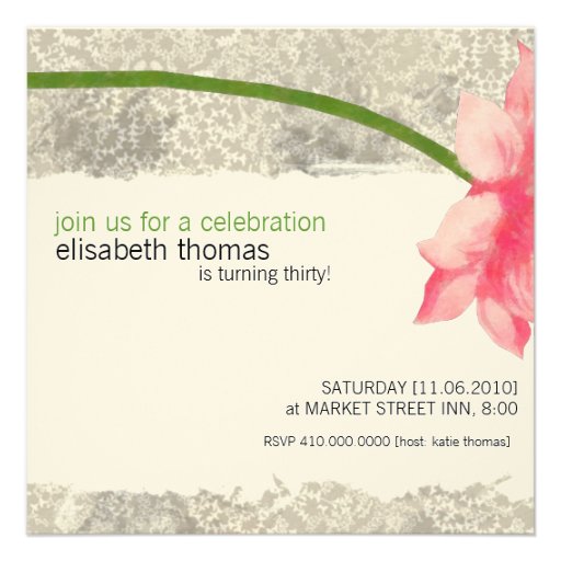 30th Birthday Party Invitations