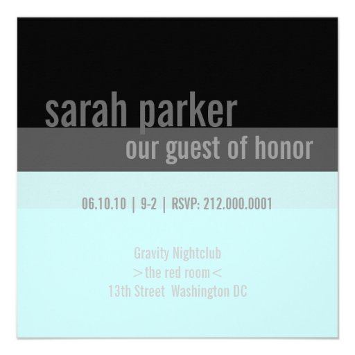 30th Birthday Party Invitations {Light Teal}