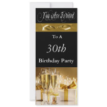 30th Birthday Party Personalized Invitation