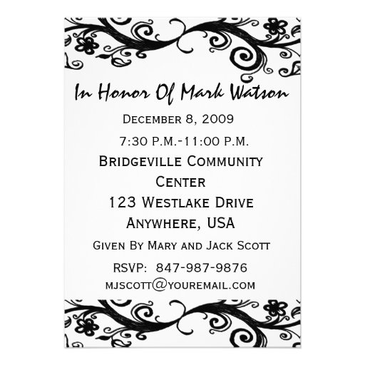 30th Birthday Party Personalized Invitation