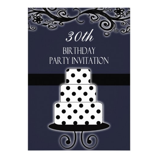 30th Birthday Party Personalized Invitation