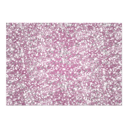 30th Birthday Party Sparkling Glitter Pink Cards