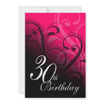 30th Birthday Party Swirl Invites