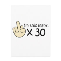 30th Birthday Postcard