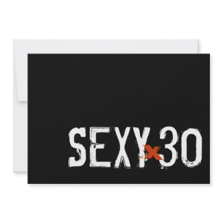 30th Birthday - Sexy Invitation invitation