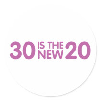 30th Birthday Round Stickers