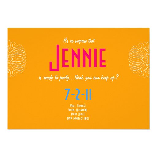 30th Birthday - the Big 3-OH! Personalized Invitations