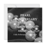 30th Pearl Wedding Anniversary Celebarationll(B&W) Personalized Announcements