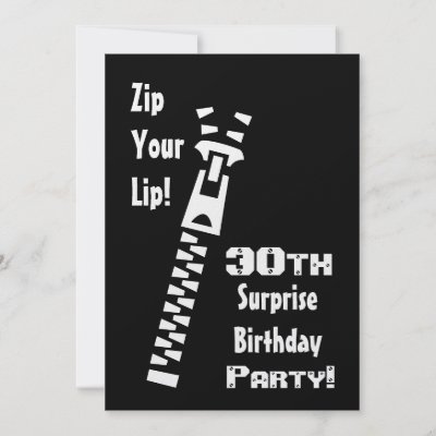 30th Birthday Party Invitations on 30th Surprise Birthday Party Invitation Template From Zazzle Com