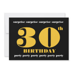 30th SURPRISE Birthday Party Invitation Template