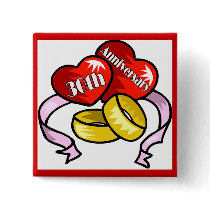 30th Wedding Anniversary Buttons