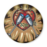 30th wedding anniversary square fridge magnets