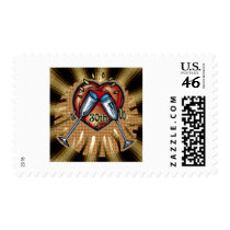 30th wedding anniversary square postage stamp