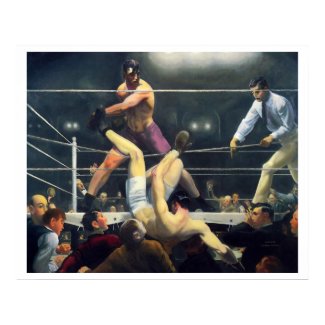 30x24 Vintage Art Sports Boxing 1924 Poster