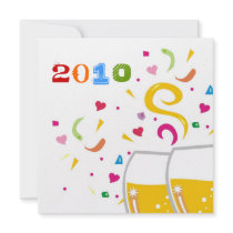 311-2010 Toast to the New Year Invite invitations