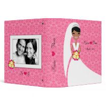 311-African American Bride Pink binders