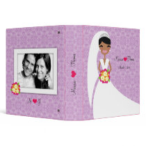 311-African American Bride Purple binders