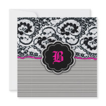311-Alluring Lace - Hot Pink Announcements