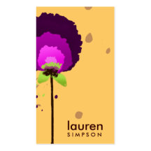 311-ALLURING PURPLE ALLIUM | CRAEMSICLE BUSINESS CARDS